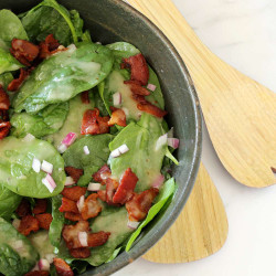 Wilted Spinach With Bacon