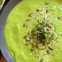 Avocado Melon Gazpacho