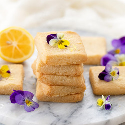 Keto Lemon Shortbread Cookies