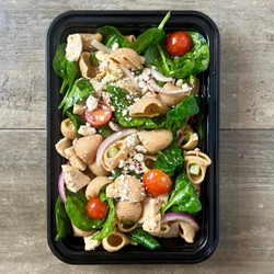 Mediterranean Chicken Pasta Salad