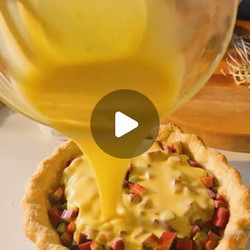 Cream Rhubarb Pie