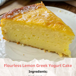Flourless Lemon Greek Yogurt Cake
