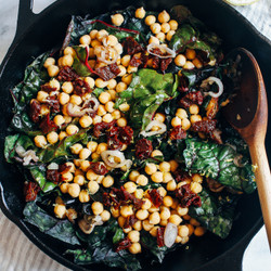 One-pot Garlicky Swiss Chard With Chickpeas
