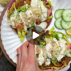 Easy Smashed Falafel Wrap