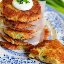 Crispy Cheesy Leftover Mashed Potato Pancakes