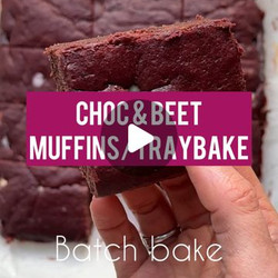 Chocolate &amp; Beetroot Muffins/traybake