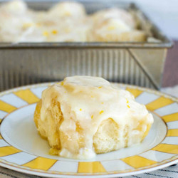 Sweet Sourdough Lemon Rolls