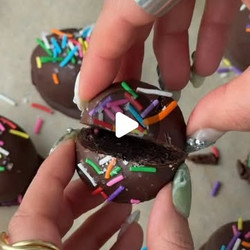 No-bake Funfetti Brownie Truffles