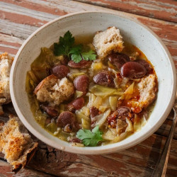 Christmas Lima Bean And Cabbage Soup