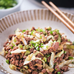 Ground Beef And Cabbage Stir Fry