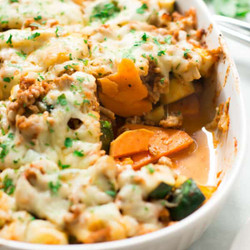 Sweet Potato Zucchini Casserole