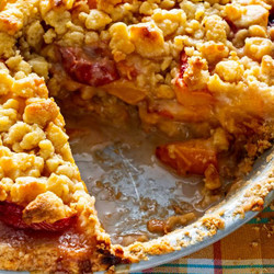 Peach Crumble Pie