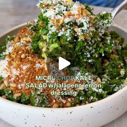 Micro Chop Kale Salad With Jalapeño-lemon Dressing