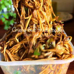 Crispy Beef Fried Noodles