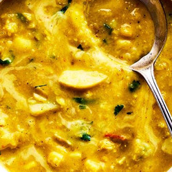 Corn, Coconut &amp; Lentil Chowder