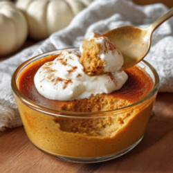 33g Protein Creamy Crustless Pumpkin Pie: A Nourishing Keto Dessert Without Compromise