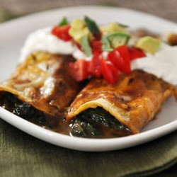 Spinach And Cheese Enchiladas
