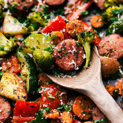 One Pan Italian Sausage And Veggies