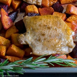 Sheet Pan Chicken With Sweets N' Beets