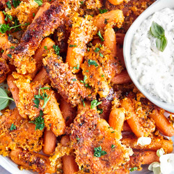 Parmesan Oven Roasted Carrots Recipe