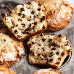 Fluffy Chocolate Chip Muffins