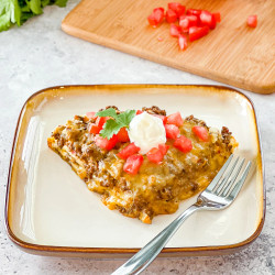 Easy Layered Taco Bake