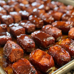 Low Carb Baked Hot Dog Burnt Ends