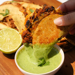 Crispy Black Bean Tacos