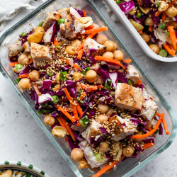 Sesame Chicken And Chickpea Salad