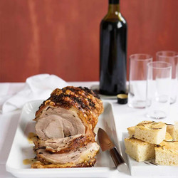 Porchetta With Rosemary Focaccia (porchetta Stile Di Ariccia Servite Con Focaccia Al Romarino)