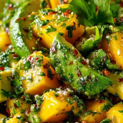 Mango Avocado Cilantro Lime Salad