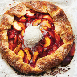 Peach-plum Galette