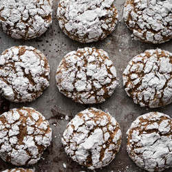 High Altitude Gingerbread Crinkle Cookies