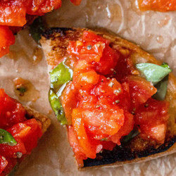 Tomato And Basil Bruschetta
