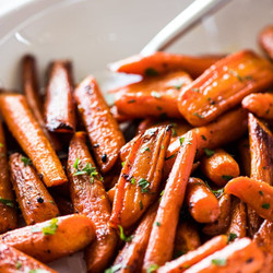 Oven Roasted Carrots With Maple Cinnamon