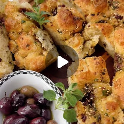 No-knead Focaccia With Za'atar And Olives