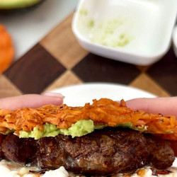 Day 4: Sweet Potato Waffle Burger 🍔