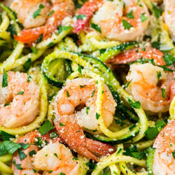 Healthy Shrimp Scampi With Zucchini Noodles