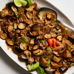 Mushroom And Eggplant Yassa
