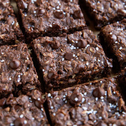 Double Chocolate Peanut Butter Oatmeal Cookie Bars