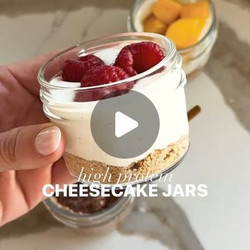 4 Ingredient High Protein Cheesecake In A Jars