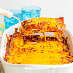 Chicken Enchiladas With Red Sauce