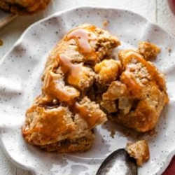 Apple Cinnamon Scones With Caramel