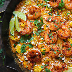 Shrimp And Creamed Corn (30 Minutes, One-pan)