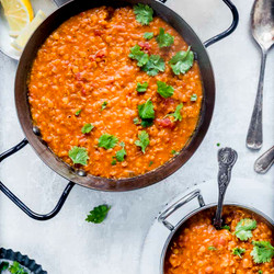 Vegan Red Lentil Curry { Step By Step }