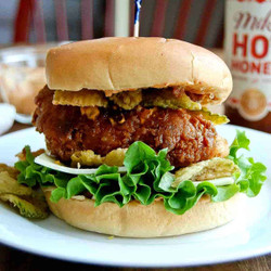 Hot Honey Fried Chicken Sandwiches