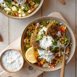 Marokkaanse Bloemkoolcouscous Met Gehaktballetjes