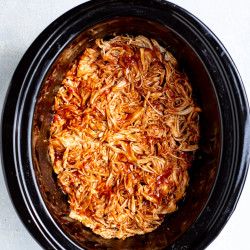 2-ingredient Slow Cooker Bbq Chicken (w/ Breast Meat)