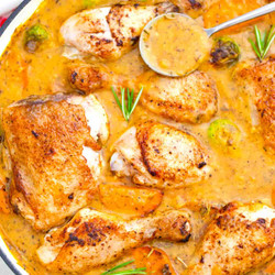 One Pot Roasted Chicken