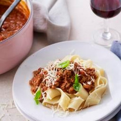 Bolognese Ragù With Pappardelle